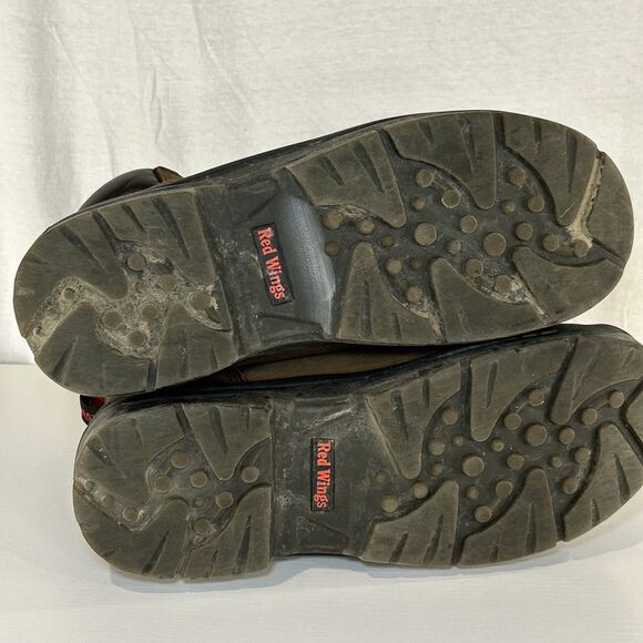 Red Wing King Toe Steel Toe Boots Men’s Size 9EE ASTMF 2413-18 Brown Leather - Picture 7 of 10